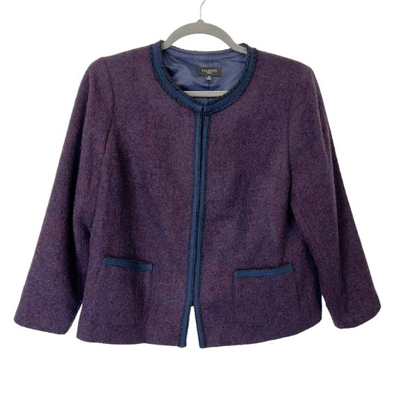 Talbots Jackets & Blazers - Talbots Purple Wool Jacket Women’s Size 18W Dressy Business Casual